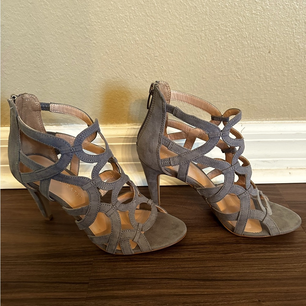 Blue Grey Katie & Kelly Heels